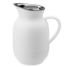 stelton Amphora Isolierkanne Thermoskanne Kaffee 1 ltr soft white