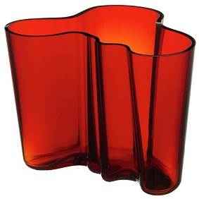 Aalto Vase 160 mm flammendes rot