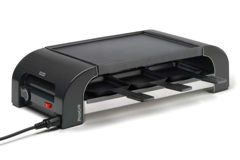 Raclette PizzaGrill for6 mit Aluplatte 0029.02