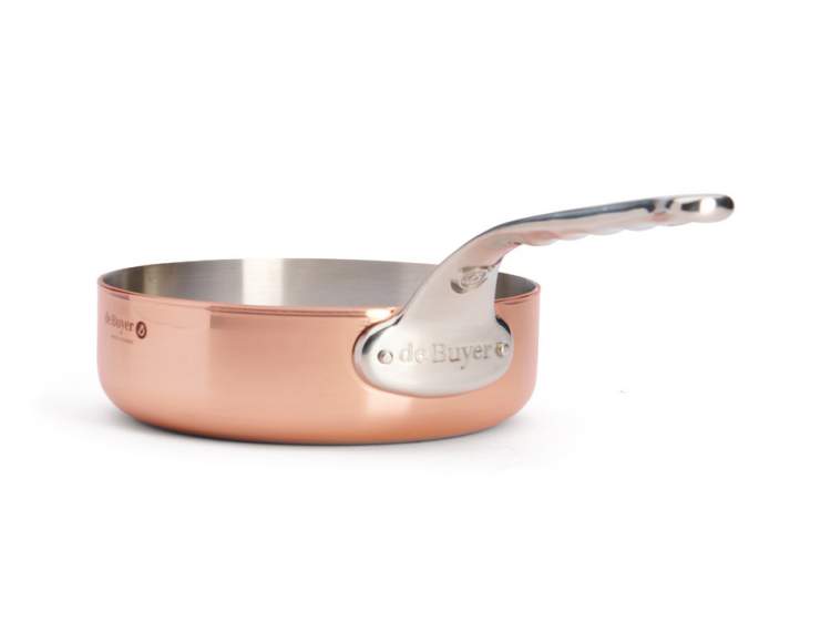 de-buyer Sauteuse zylindrisch Kupfer Induktion Prima Matera 24 cm Bild 3