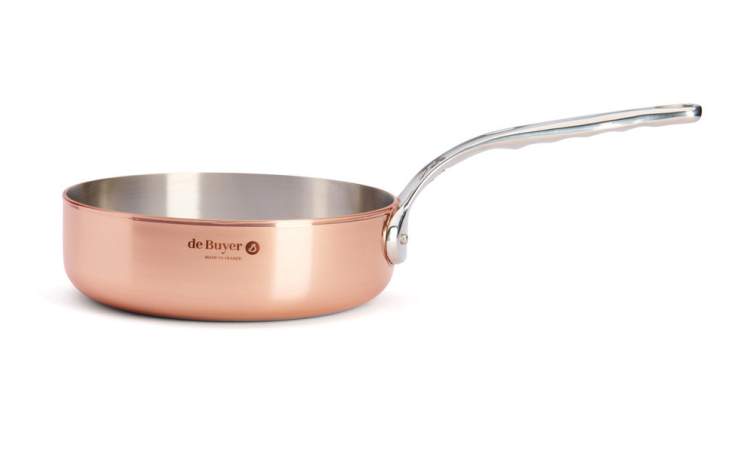 de-buyer Sauteuse zylindrisch Kupfer Induktion Prima Matera 24 cm Bild 5