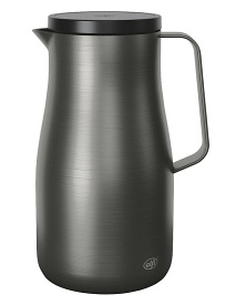 Isolierkanne Studio Edelstahl schwarz matt 1 ltr