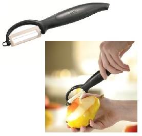 Keramikschäler mit senkrechter Klinge