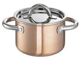 Kochtopf Kupfer de Luxe induktion 16 cm