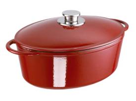 schulte-ufer Bräter Rustika oval rot 34 cm 7 ltr