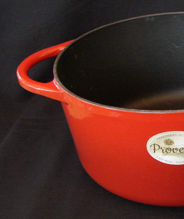 kuechenprofi Bräter Bratentopf oval 35 cm rot Provence Bild 2