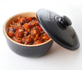 Schmortopf rund mit Deckel medium Lafer BBQ