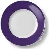 Teller flach 21 cm Fahne VIOLETT