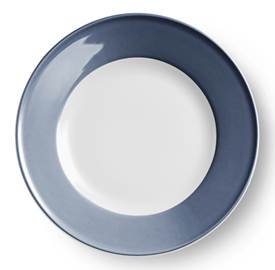 Teller flach 21 cm fahne indigo