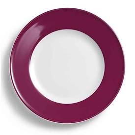 Teller flach 26 cm Fahne BORDEAUX