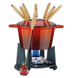 Fondue Garnitur Grenoble rot