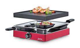 Raclette4 classic rot mit Alugrillplatte