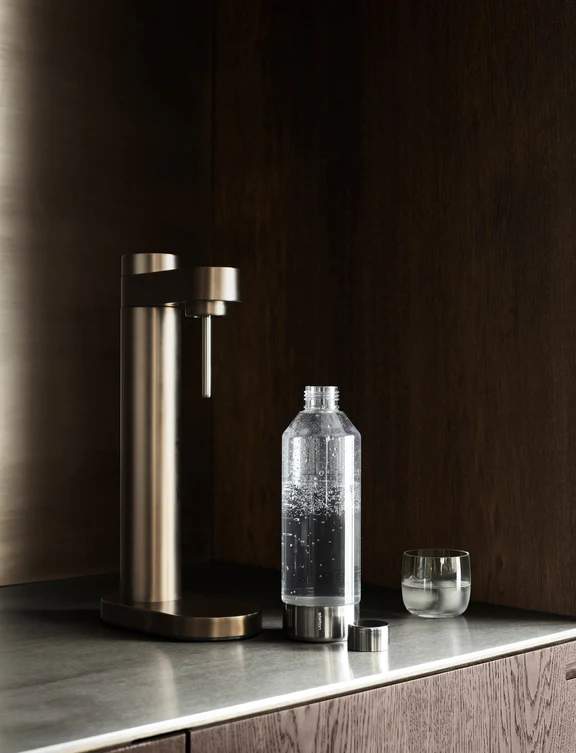 stelton Brus Wassersprudler dark brown metallic Bild 5
